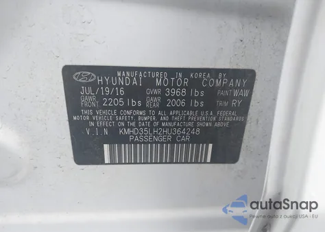 2017 Hyundai Elantra Gt from USA, damaged, VIN KMHD35LH2HU364248